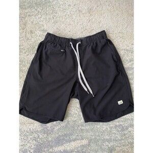Vuori Banks Short Mens Size Medium Black V330 Stretch Gym Activewear